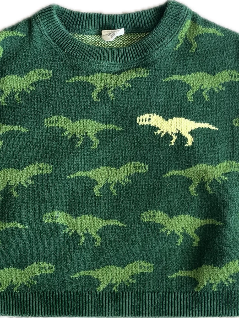 Baby Gap Dinosaur Knit Sweater 18-24M Green
